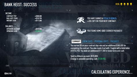 Payday 2 Instant Cash Spending